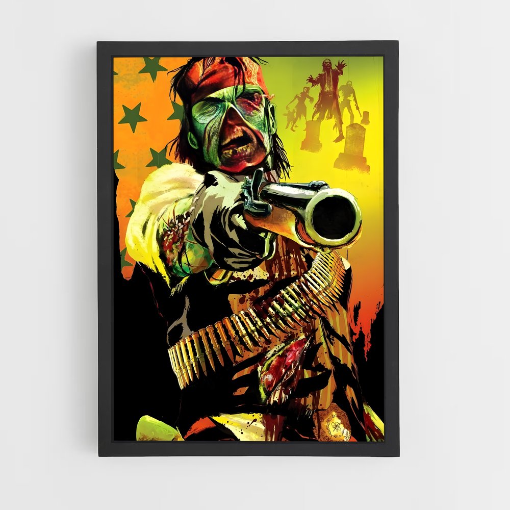 Poster L'Héritier de la Mort – affiche Red Dead Redemption (vue 2)